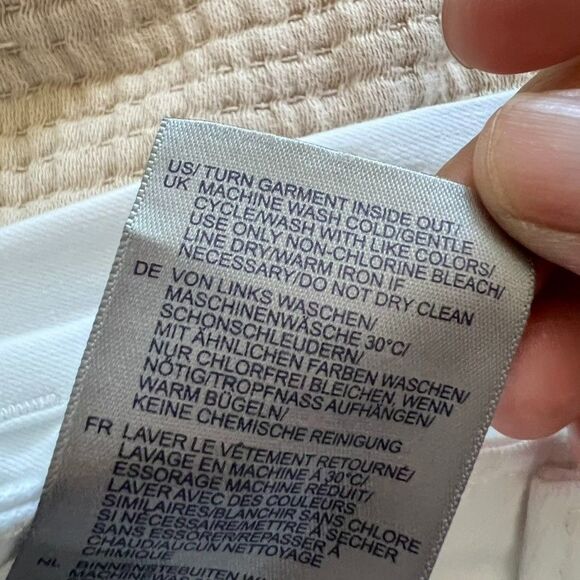 NYDJ Barbara Bootcut Jeans Womens Size 10 White Denim Mid-Rise Lift Tuck Stretch - Picture 15 of 16